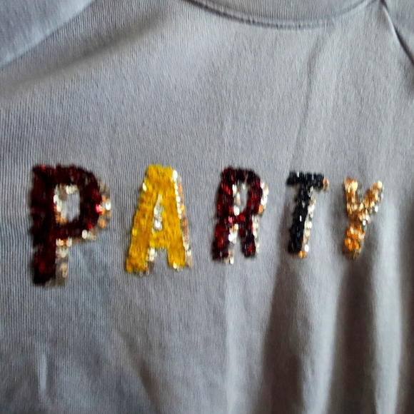 aerie Sequin PARTY Crew Sweatshirt - Picture 7 of 12